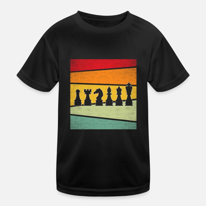 Échecs rétro T-shirt sport Enfant