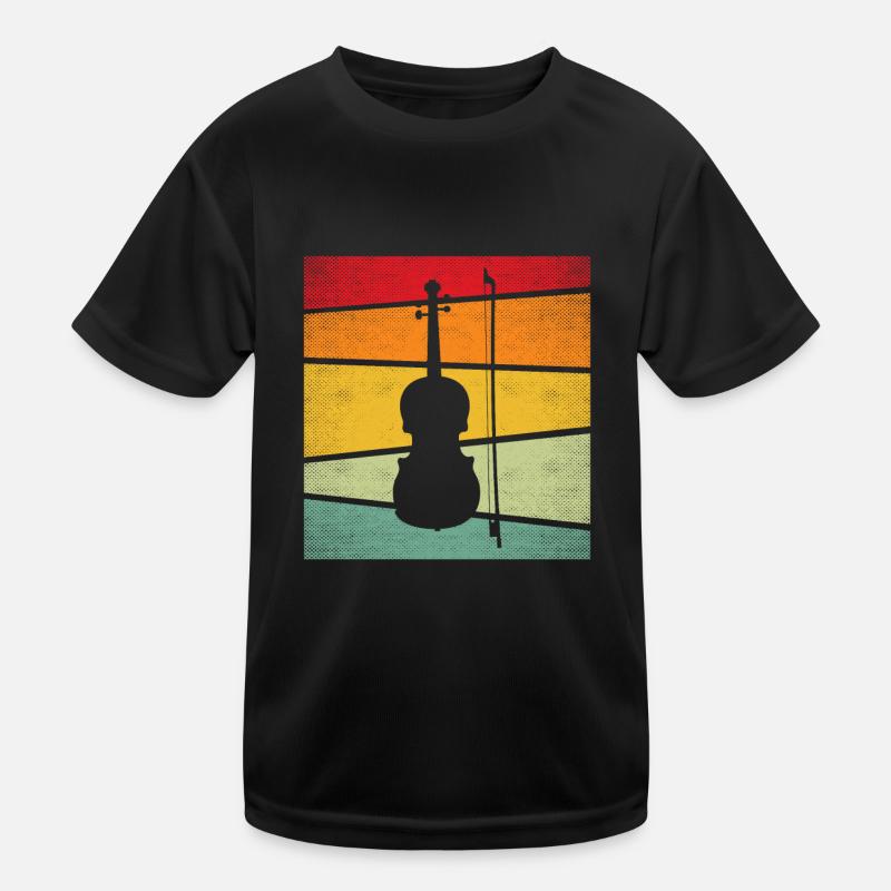 Geige Retro Kinder Funktions-T-Shirt