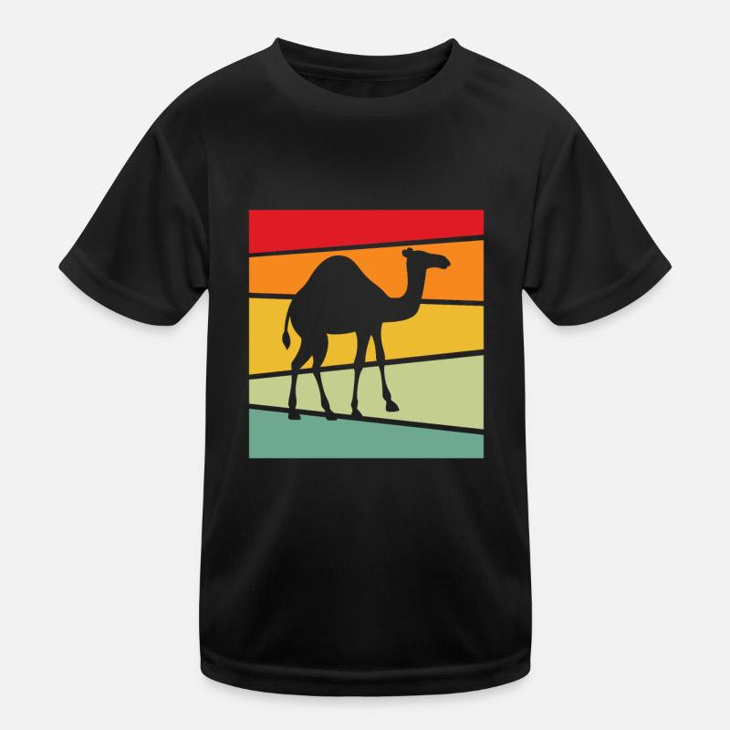 Dromedary Retro Kids Functional T-Shirt