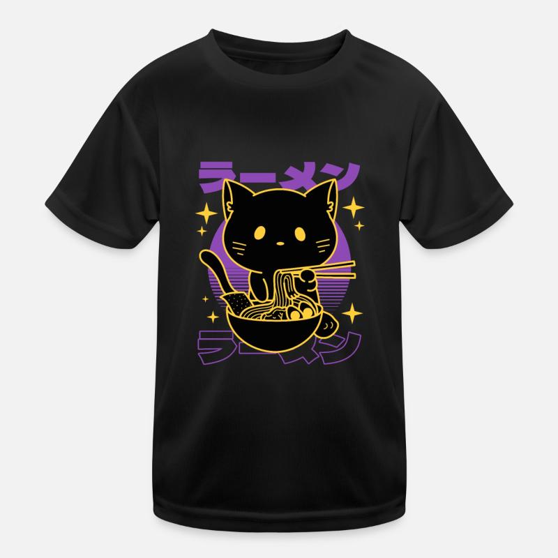Ramen-katze Japanisch Kinder Funktions-T-Shirt
