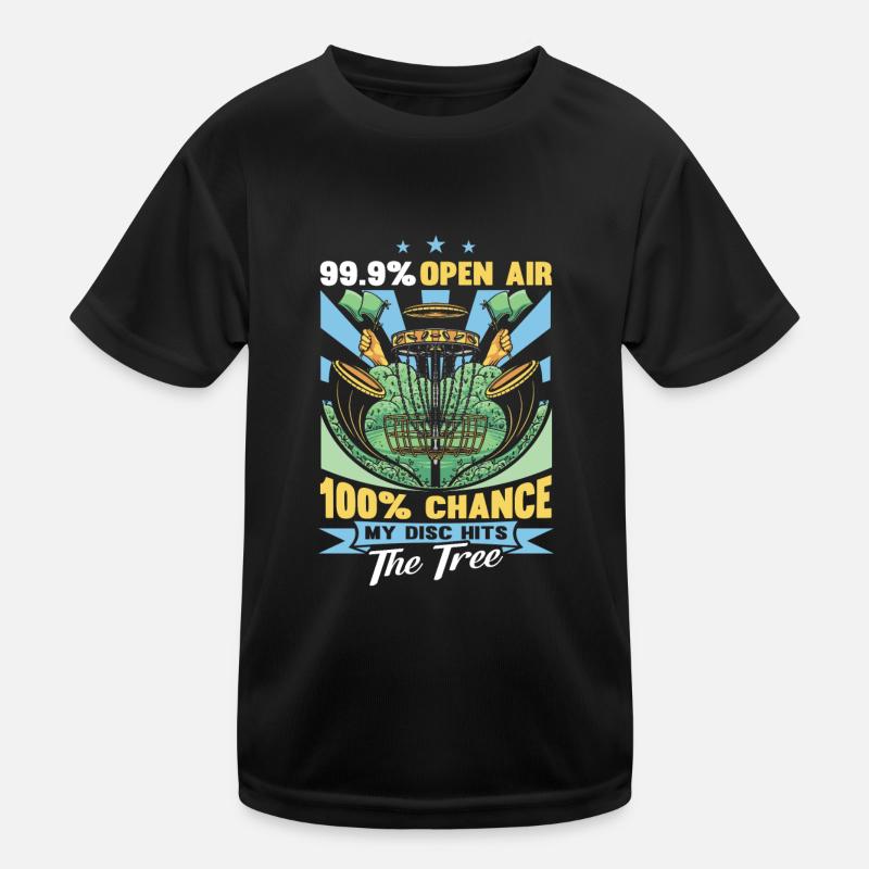 Funny Disc Golf Kids Functional T-Shirt