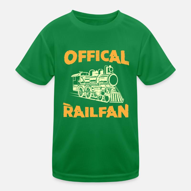 Eisenbahnleiter, Eisenbahn Railfan Kinder Funktions-T-Shirt