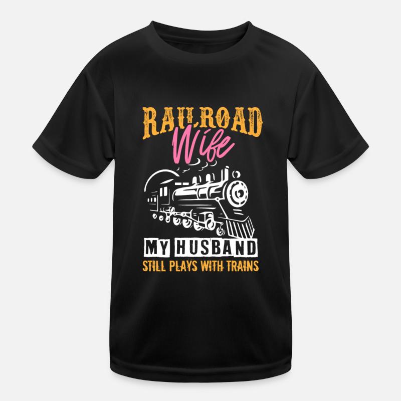 Échelle de chemin de fer, Railfan de chemin de fer T-shirt sport Enfant