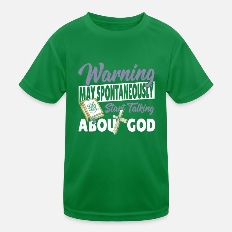 Peut spontanément commencer à parler de Dieu Pasteur T-shirt sport Enfant