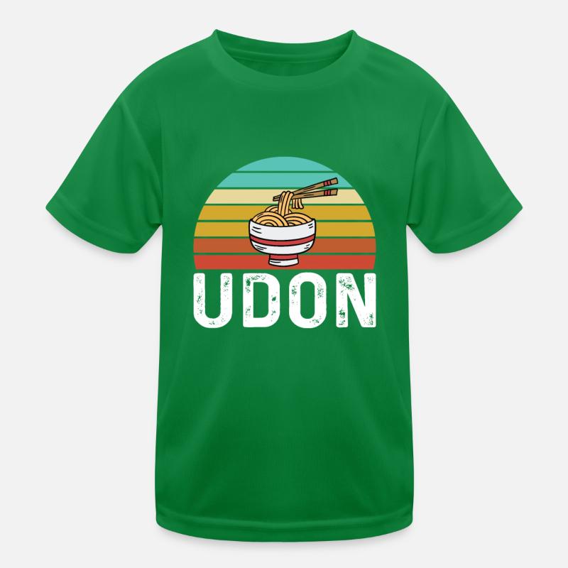 Conception de nouilles Udon rétro T-shirt sport Enfant
