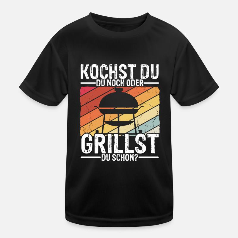 Grillen Besser Als Kochen Fleisch Liebe Grill Lieb Kinder Funktions-T-Shirt