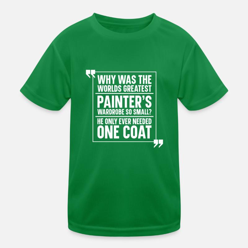 Painter Varnisher Lustig Kids Functional T-Shirt