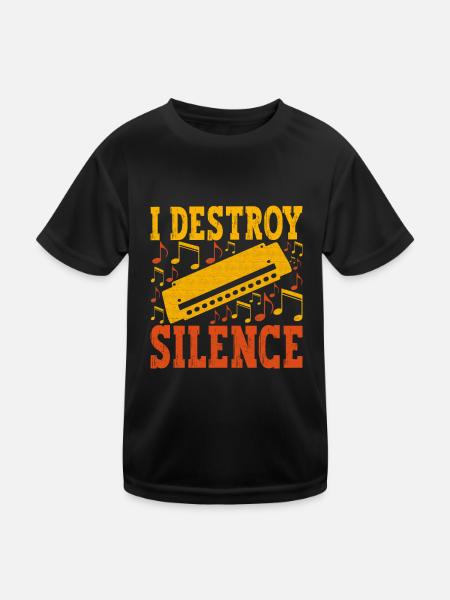 Harmonica Harmonica - Kids Functional T-Shirt - black - Front