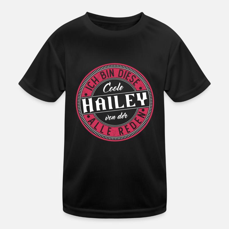 Hailey Geschenkidee Geschenk Geburtstag Kinder Funktions-T-Shirt