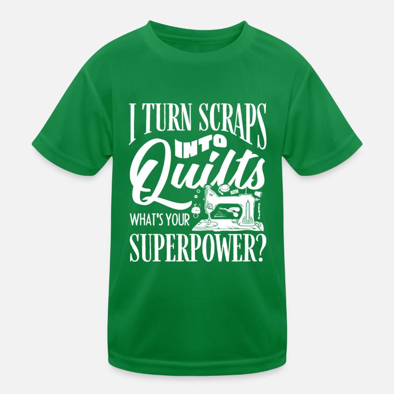 Quilting, knitting, sewing, quilting Kids Functional T-Shirt