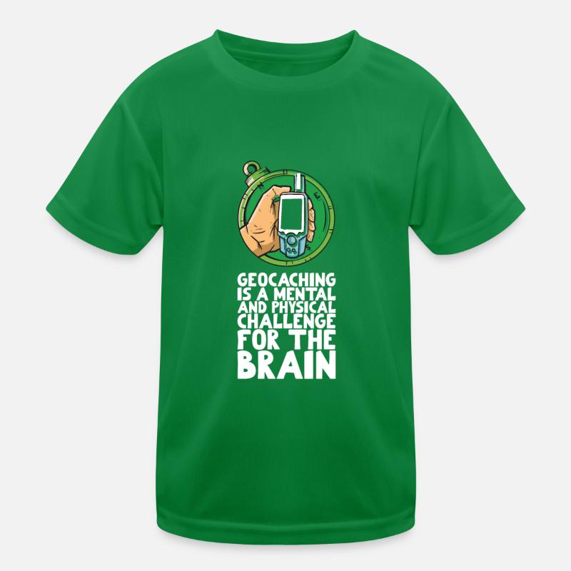 Le géocaching est un défi mental et physique T-shirt sport Enfant