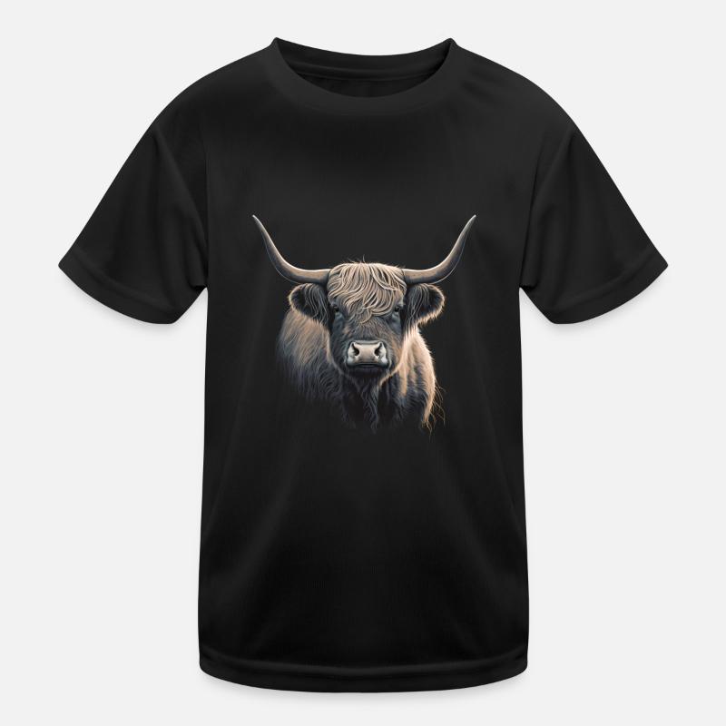 Vache des Highlands T-shirt sport Enfant