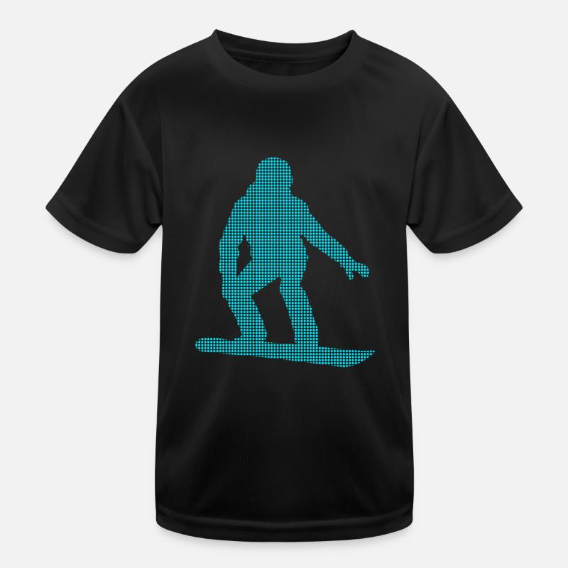 Snowboarding Kids Functional T-Shirt
