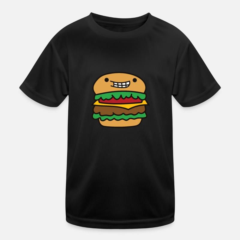 Drôle de citation de hamburger Cheeseburger Lover T-shirt sport Enfant