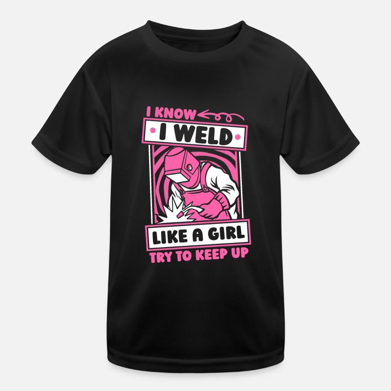 Schmied Metallbauer Mädchen Kinder Funktions-T-Shirt
