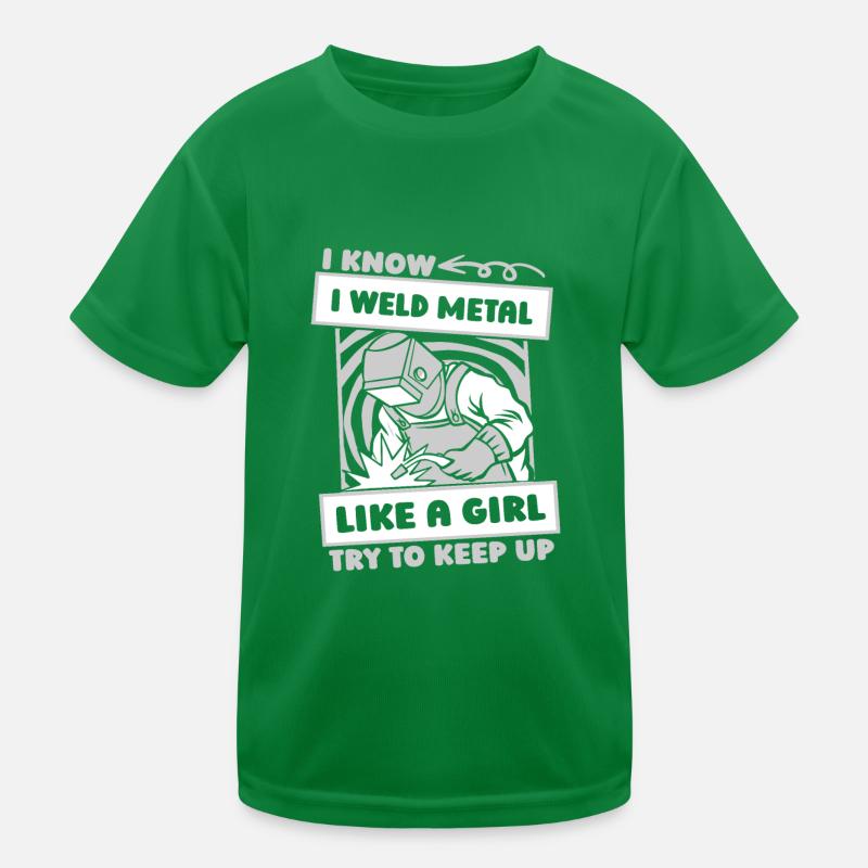 Schmied Metallbauer Mädchen Kinder Funktions-T-Shirt