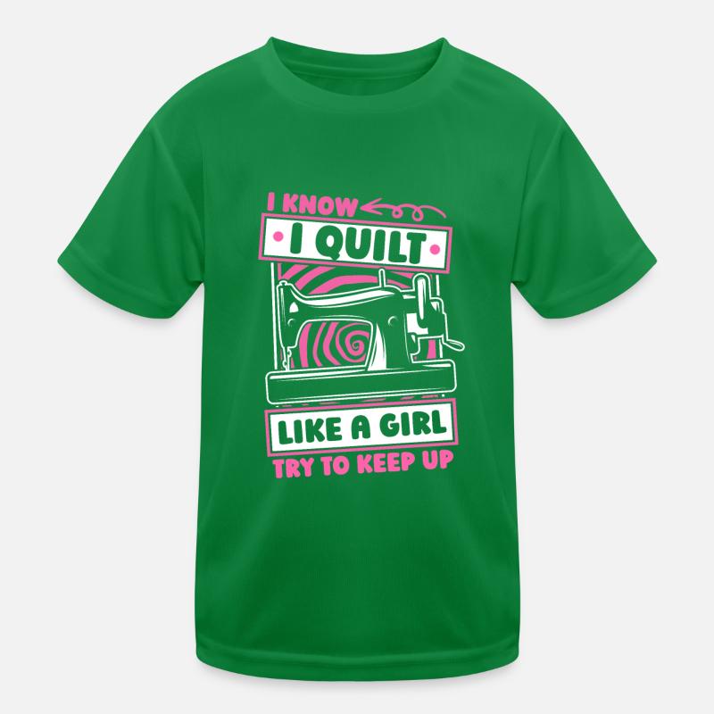 Quilting Mädchen Kinder Funktions-T-Shirt