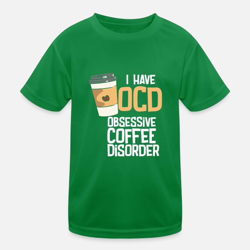 Obsessive Coffee Disorder Kinder Funktions-T-Shirt