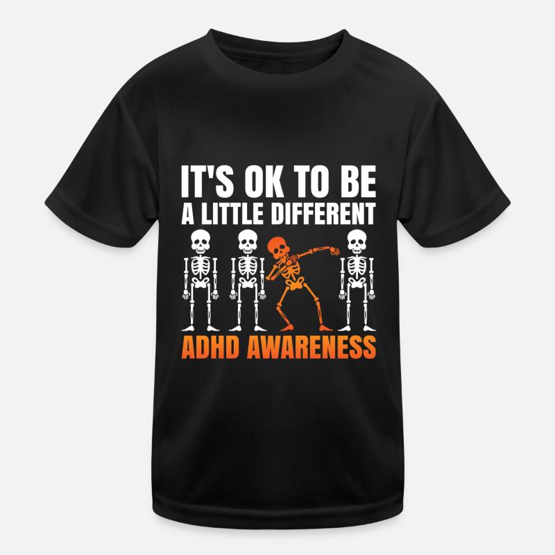 It's Ok To Be Little Different For ADHD Awareness Kids Functional T-Shirt