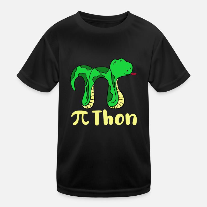 Lustige Schlange Pi Tag Mathe Python Wissenschaft Witz Kinder Funktions-T-Shirt