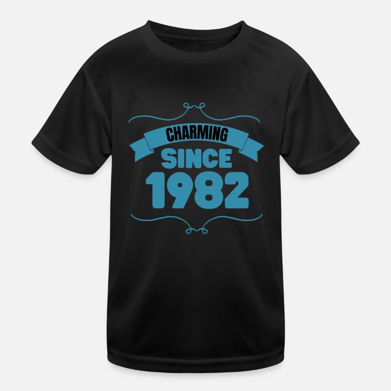 41. Geburtstags Party Geschenk Charmant seit 1982 Kinder Funktions-T-Shirt