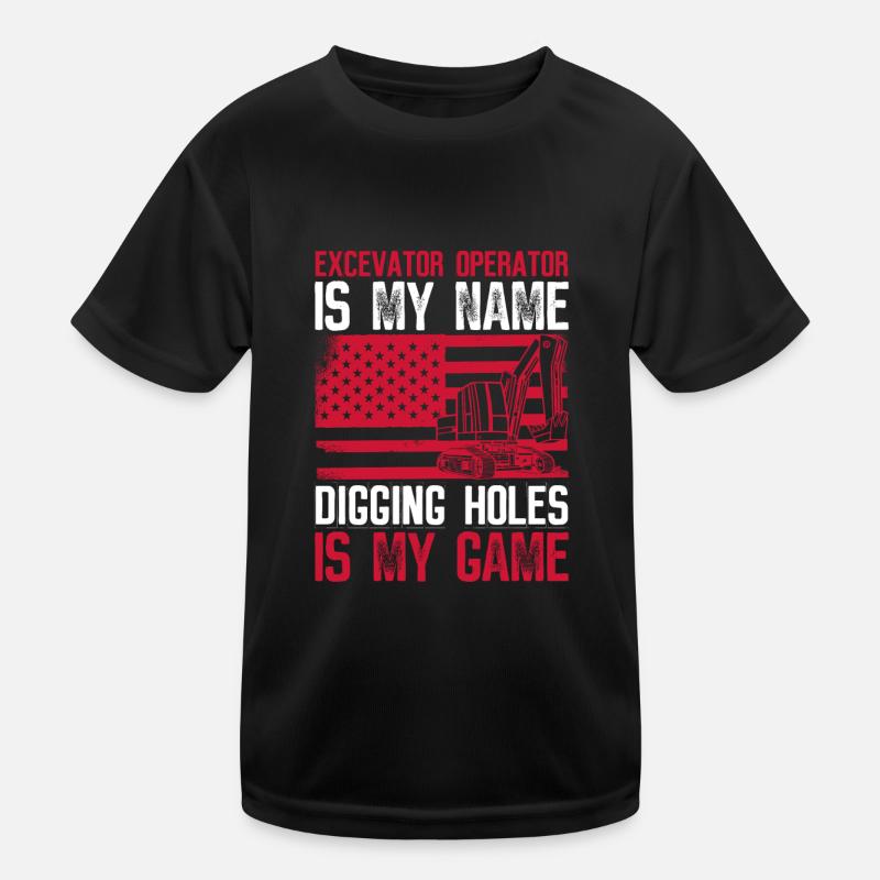 Baggerführer Bagger Baggerfahrer T-shirt sport Enfant