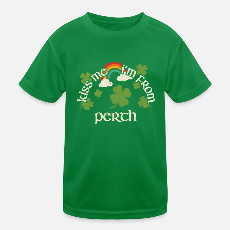 Küss mich - St. Patricks Day Perth Kinder Funktions-T-Shirt