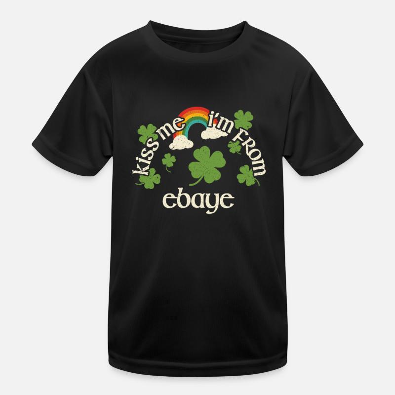 Küss mich - St. Patricks Day Ebaye Kinder Funktions-T-Shirt