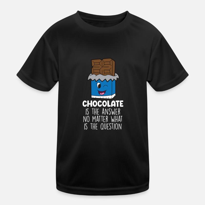 Chocolate Lover Tablettes de chocolat au lait T-shirt sport Enfant