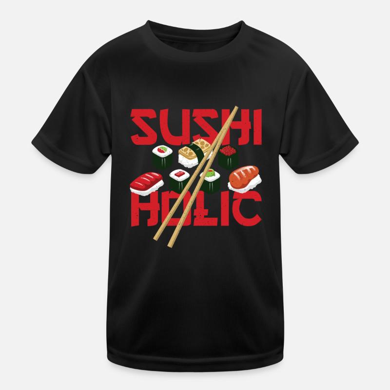 Sushiholic Sushi Rolls Rice and Fish Kinder Funktions-T-Shirt