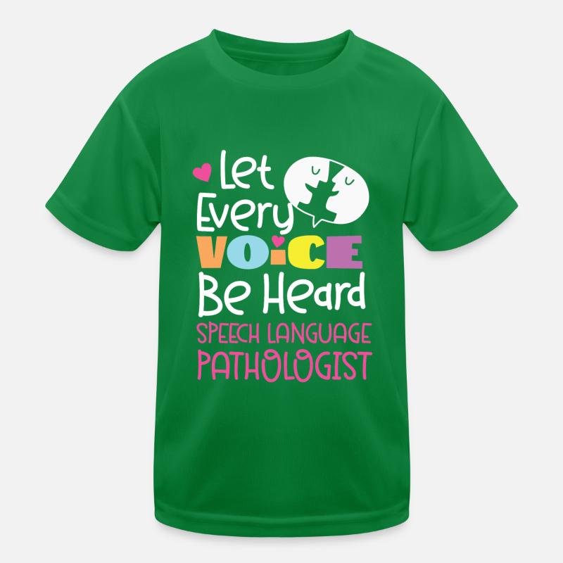 Speech Therapist Therapy Assistant Kinder Funktions-T-Shirt