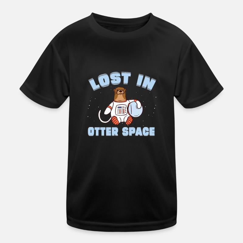Drôle de jeu de mots Otter Space Lost In Otter Space pour T-shirt sport Enfant