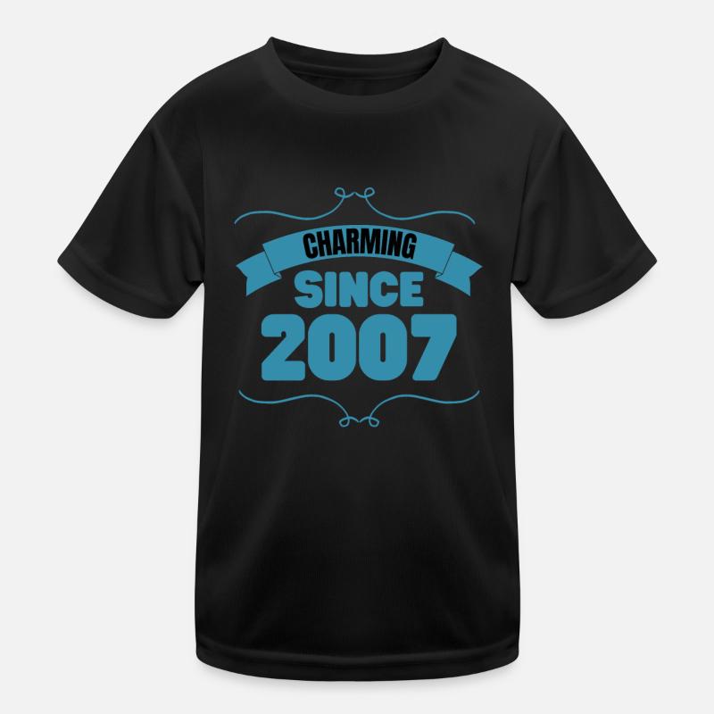 16th Birthday Party Gift Charming since 2007 Kids Functional T-Shirt