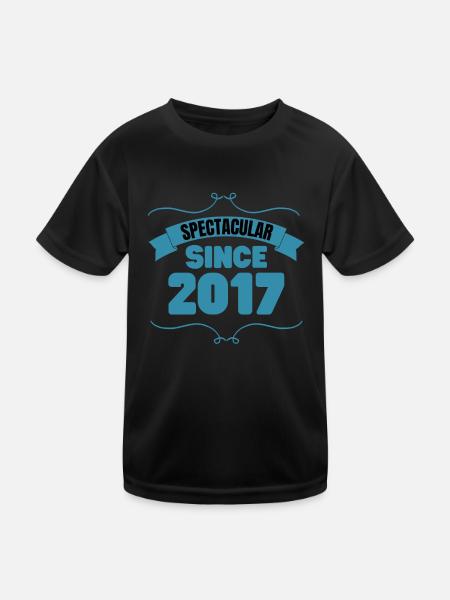 Cadeau 6e anniversaire Spectaculaire depuis 2017 - T-shirt sport Enfant - noir - Devant