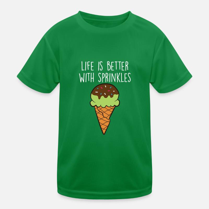Funny Ice Cream Quote Kids Functional T-Shirt
