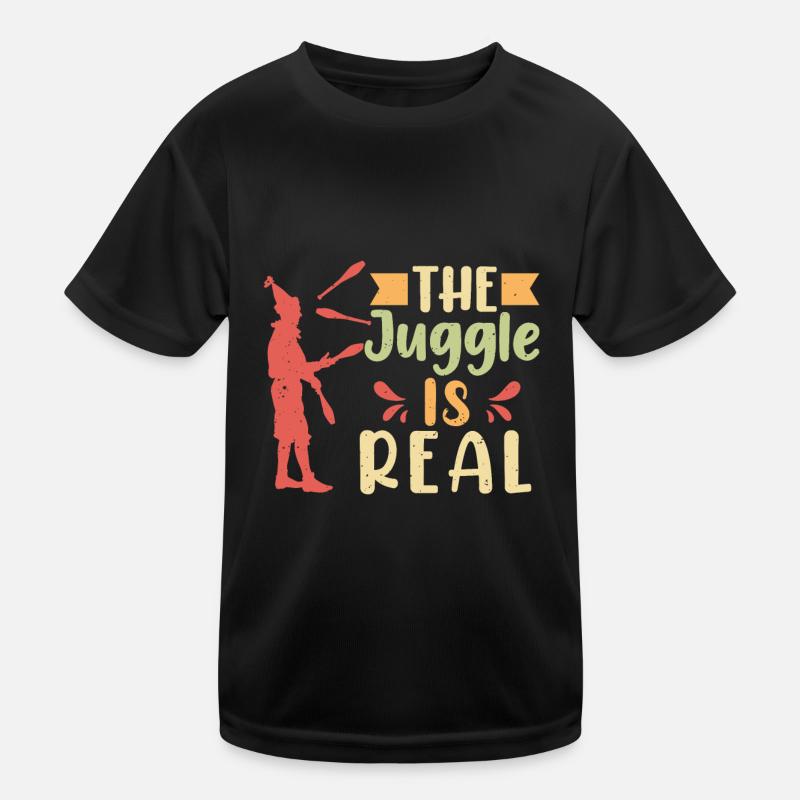 The juggle is real Kinder Funktions-T-Shirt