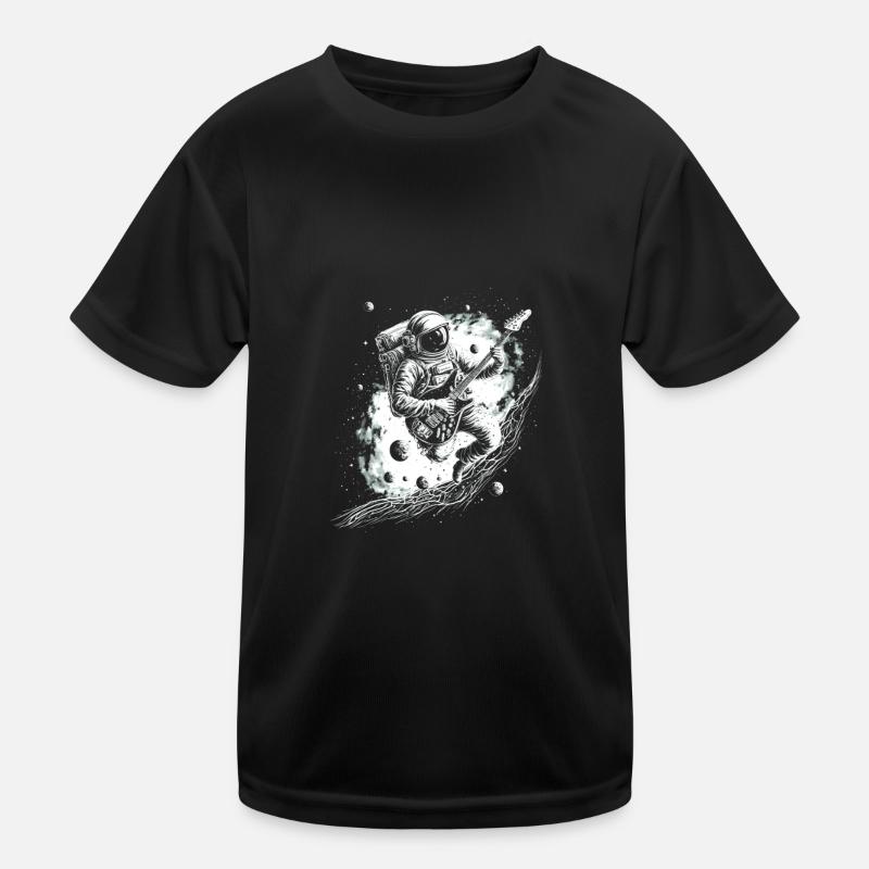 Astronaut Guitar Player Kinder Funktions-T-Shirt