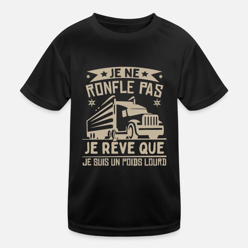 Je Suis Un Poids Lourd Camion T-shirt sport Enfant