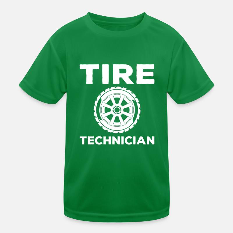 Tyre Technician Kids Functional T-Shirt