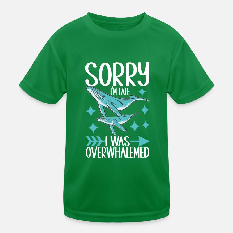 Wale Walbeobachter Kinder Funktions-T-Shirt