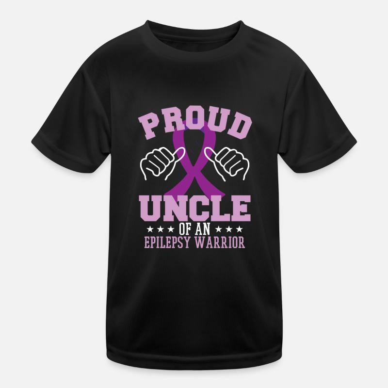 Stolzer Onkel eines Epilepsiekriegers Kinder Funktions-T-Shirt