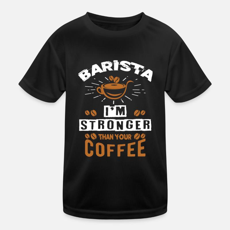 Barista, machine à café T-shirt sport Enfant