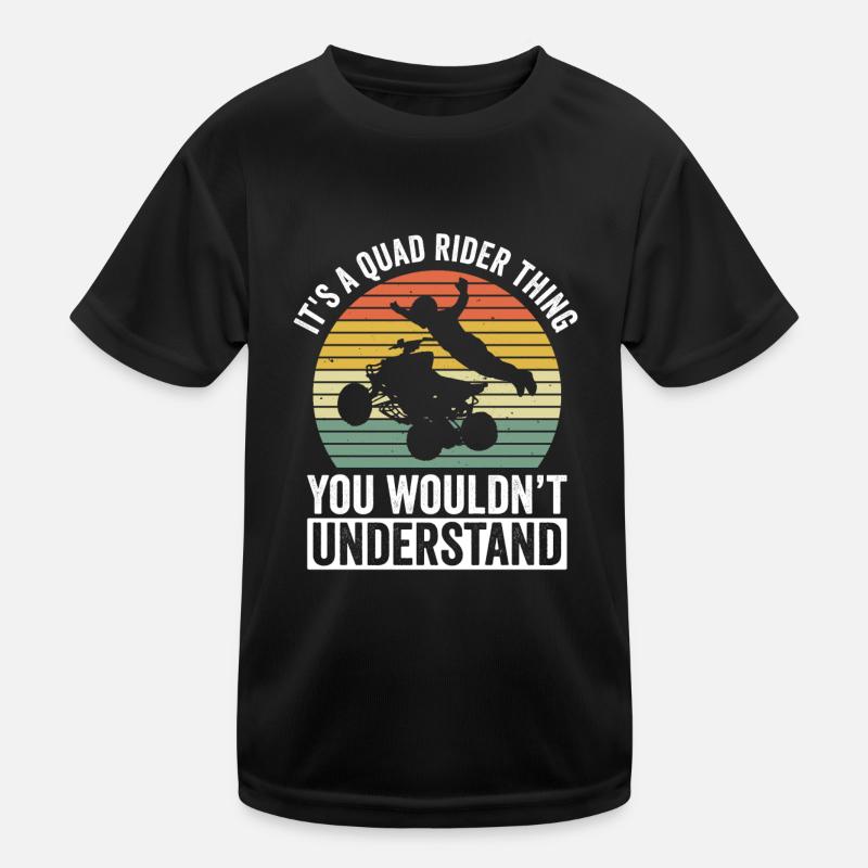 Viereck Kinder Funktions-T-Shirt