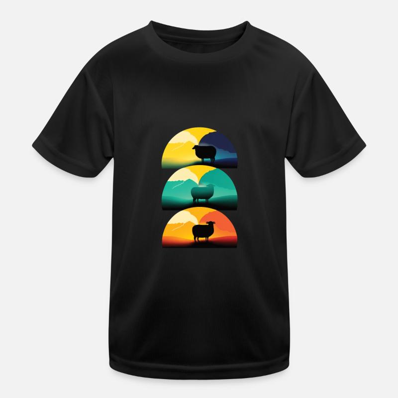 Les moutons adorent le coucher du soleil T-shirt sport Enfant