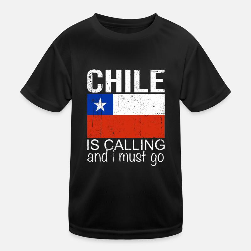 Chile Spruch - Kinder Funktions-T-Shirt - Schwarz