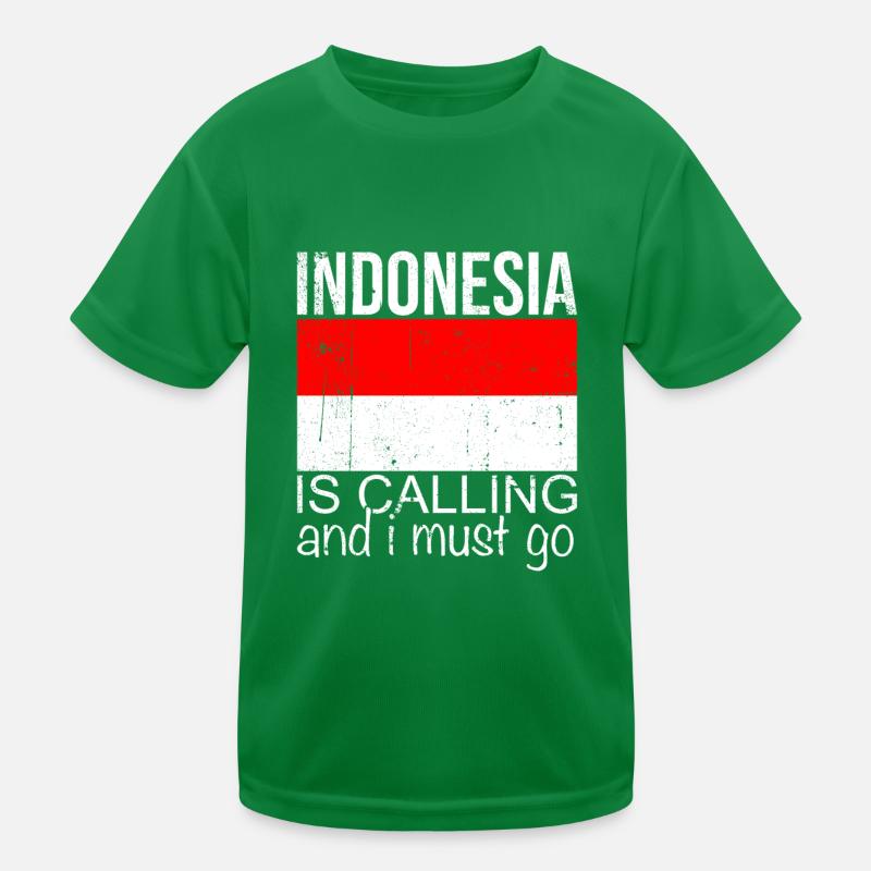 Indonesien Spruch Kinder Funktions-T-Shirt