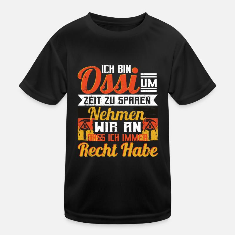 Ostdeutscher Ossi Ostdeutscher Kinder Funktions-T-Shirt