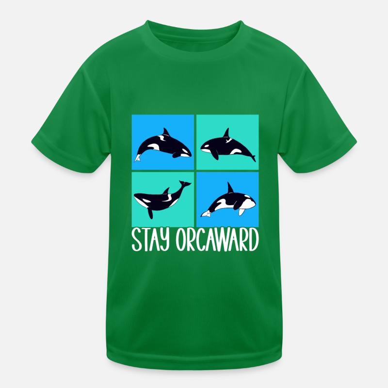 Wale Walbeobachter Orca Kinder Funktions-T-Shirt