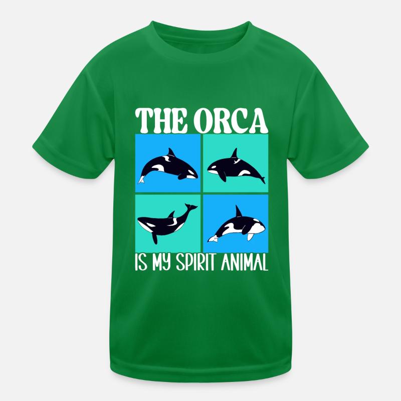 Wale Walbeobachter Orca Kinder Funktions-T-Shirt