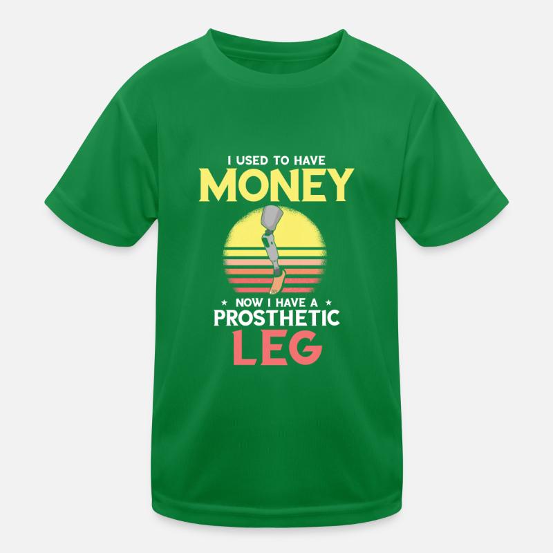 Beinprothesendesign und Beinprothesen Kinder Funktions-T-Shirt